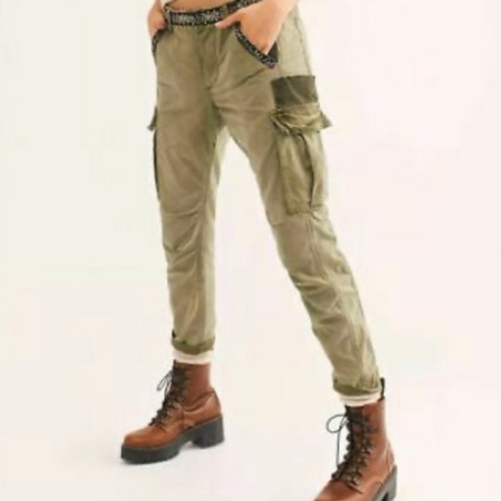 Free People Wild Nothing Utility Cargo Pants Size 0